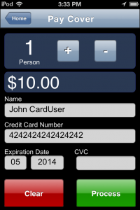 Payment Screen